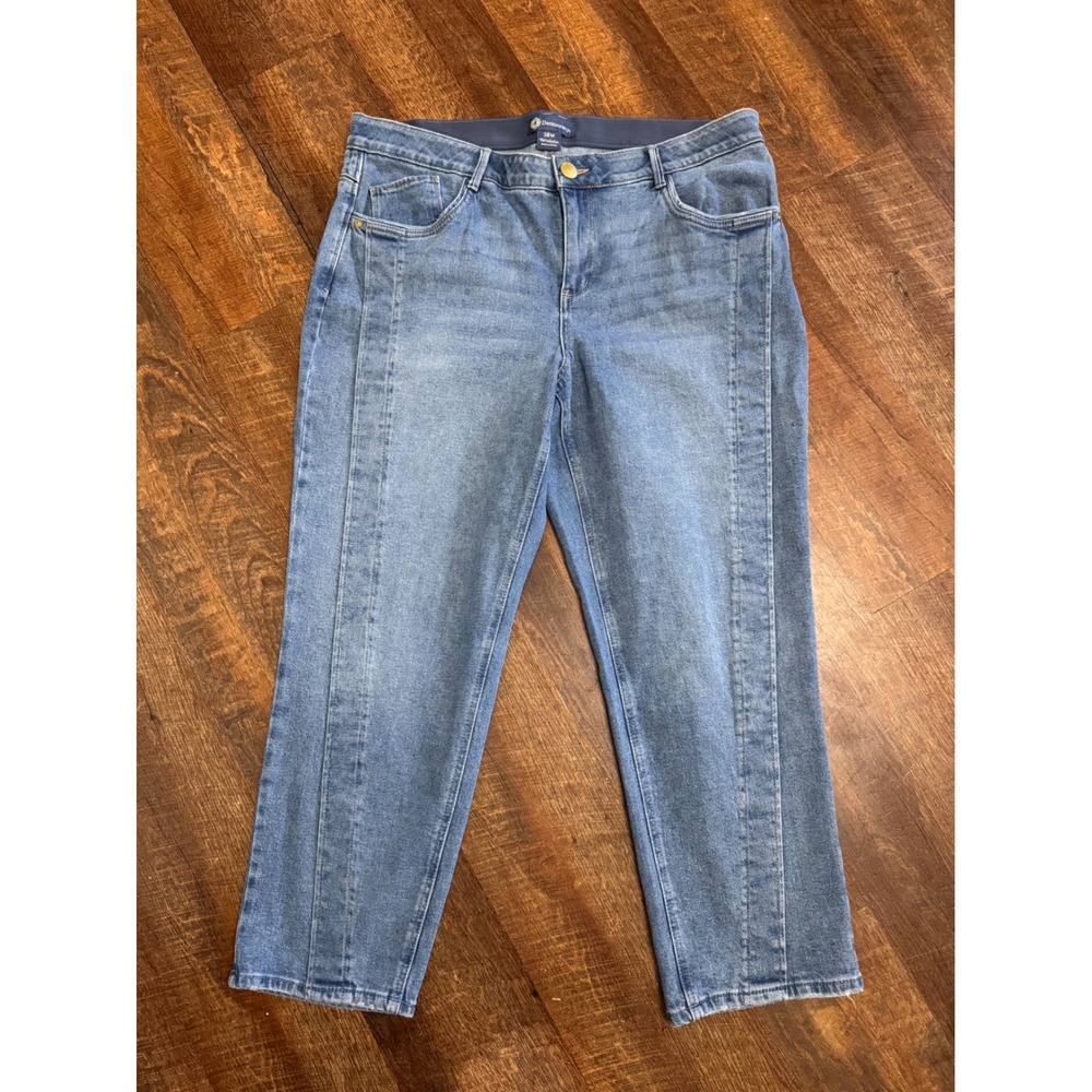 Democracy Ab Solution Jeans 18W Straight Leg High Rise Stretch Plus Size